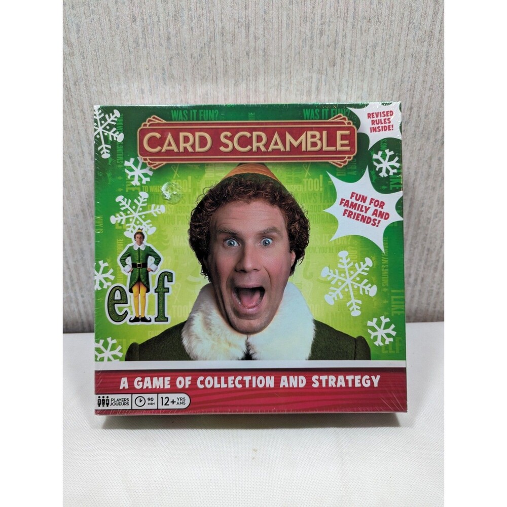 Elf Card Scramble Board Game NEW & SEALED Christmas Movie Game Buddy the Elf